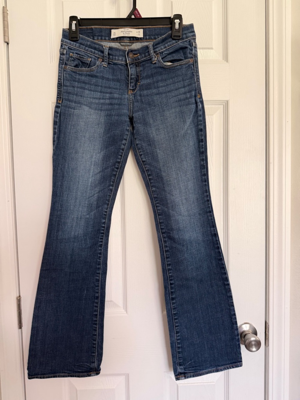 Y2K Abercrombie & Fitch Women's Bootcut Denim Jeans Blue Size  2S 26x31